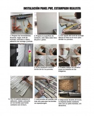 Wall Panel PVC 3D, Realista. PIEDRA AURORA 0.45m² c/u (97.7 x 49.3 cm). 