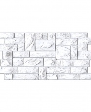 Wall Panel PVC 3D, Realista. PIEDRA BLANCA 0.45m² c/u (97,7 x 49,3cm). 