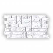 Wall Panel PVC 3D, Realista. PIEDRA BLANCA 0.45m² c/u (97,7 x 49,3cm). 