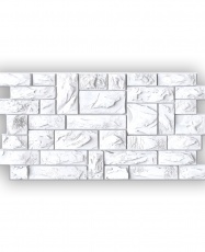 Wall Panel PVC 3D, Realista. PIEDRA BLANCA 0.45m² c/u (97,7 x 49,3cm). 