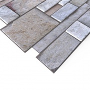 Panel PVC 3D, Realista. PIEDRA GRANITO 0.45m² c/u (96,9 x 48,4cm).