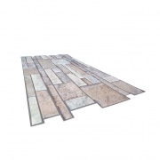 Panel PVC 3D, Realista. PIEDRA GRANITO 0.45m² c/u (96,9 x 48,4cm).