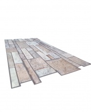 Panel PVC 3D, Realista. PIEDRA GRANITO 0.45m² c/u (96,9 x 48,4cm).