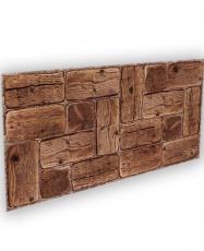 Wall Panel PVC 3D, Estampado Realista PINE WOOD 0.46m² c/u (96 x 47.9 cm)