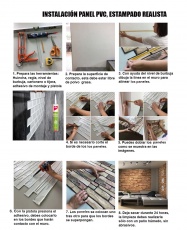 Wall Panel PVC 3D, Estampado Realista PINE WOOD 0.46m² c/u (96 x 47.9 cm)