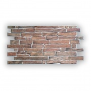 Wall Panel PVC 3D, Realista. PIZARRA MARRÓN 0.44m² c/u (97 x 49 cm)