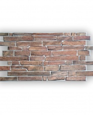Wall Panel PVC 3D, Realista. PIZARRA MARRÓN 0.44m² c/u (97 x 49 cm)