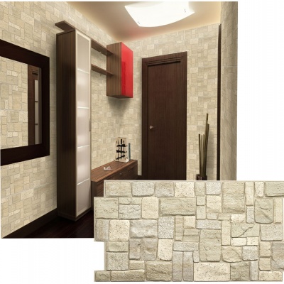 Panel PVC 3D, Estampado Realista. NATURAL SHELL ROCK 
