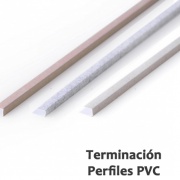 PERFILES MULTIPROPÓSITO PVC ( 6 UNIDADES) 900X8X4mm (Beige Claro, Café, Gris)