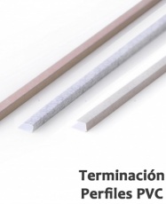 PERFILES MULTIPROPÓSITO PVC ( 6 UNIDADES) 900X8X4mm (Beige Claro, Café, Gris)