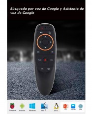 G10 Control Remoto Inalámbrico, Ratón Aéreo (Air Mouse), Control por voz, Programable, Sensor Giroscopio con receptor USB 2,4GHz