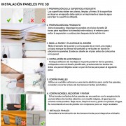 Paneles 3D PVC INDUSTRIAL / m²