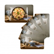 Set 6 Individuales PVC de mesa Breakfast 40 x 25cm.