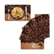 Set 6 Individuales PVC de mesa Coffe 40 x 25cm