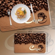 Set 6 Individuales PVC de mesa Coffe 40 x 25cm