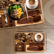 Set 6 individuales PVC de mesa Cocoa 40 x 25cm