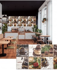 Panel PVC 3D, Estampado Realista. ARABICA  