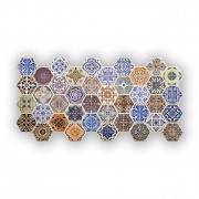 Wall Panel PVC Relieve PATCHWORK 0.42m² c/u (97.3 x 49.2 cm)