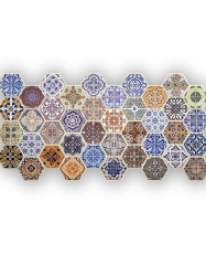 Wall Panel PVC Relieve PATCHWORK 0.42m² c/u (97.3 x 49.2 cm)