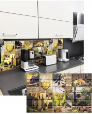 Wall Panel PVC 3D, Estampado VICENTO 0.46m² c/u (96 x 48 cm)