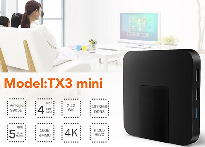 Box Smart Tv TX3 Mini Android 7.1 Amlogic S905W Decodificador de